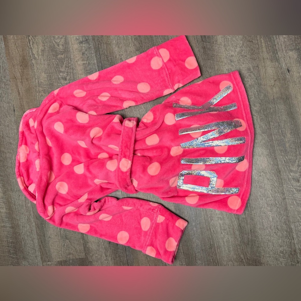 PINK Victoria's Secret Fuzzy Pink Robe
